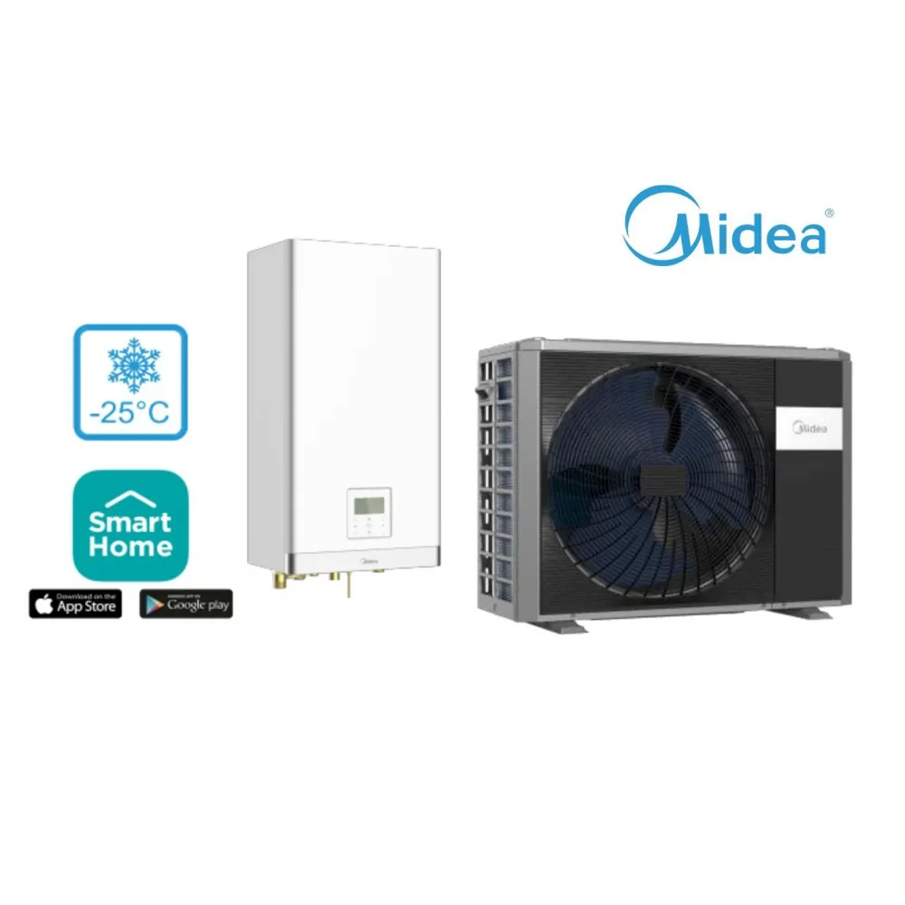 Ilma-vesilämpöpumppu M-Thermal Arctic 12kW*Midea Outlet
