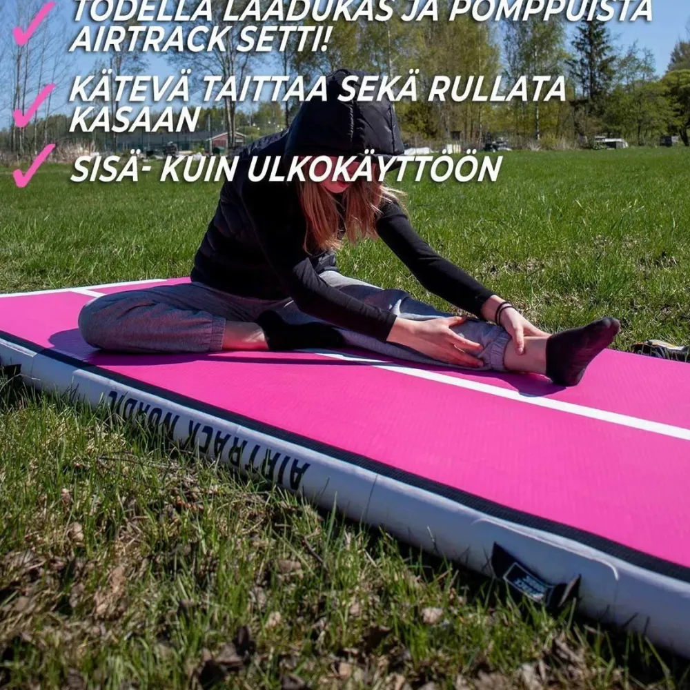 Ilmavolttipatja Home Special Edition eri kokoja ja värejä*AirTrack Nordic Best