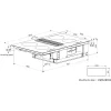 Induktiotaso liesituulettimella Le Mans Typhoon Compact 800 mm omalla moottorilla*Thermex