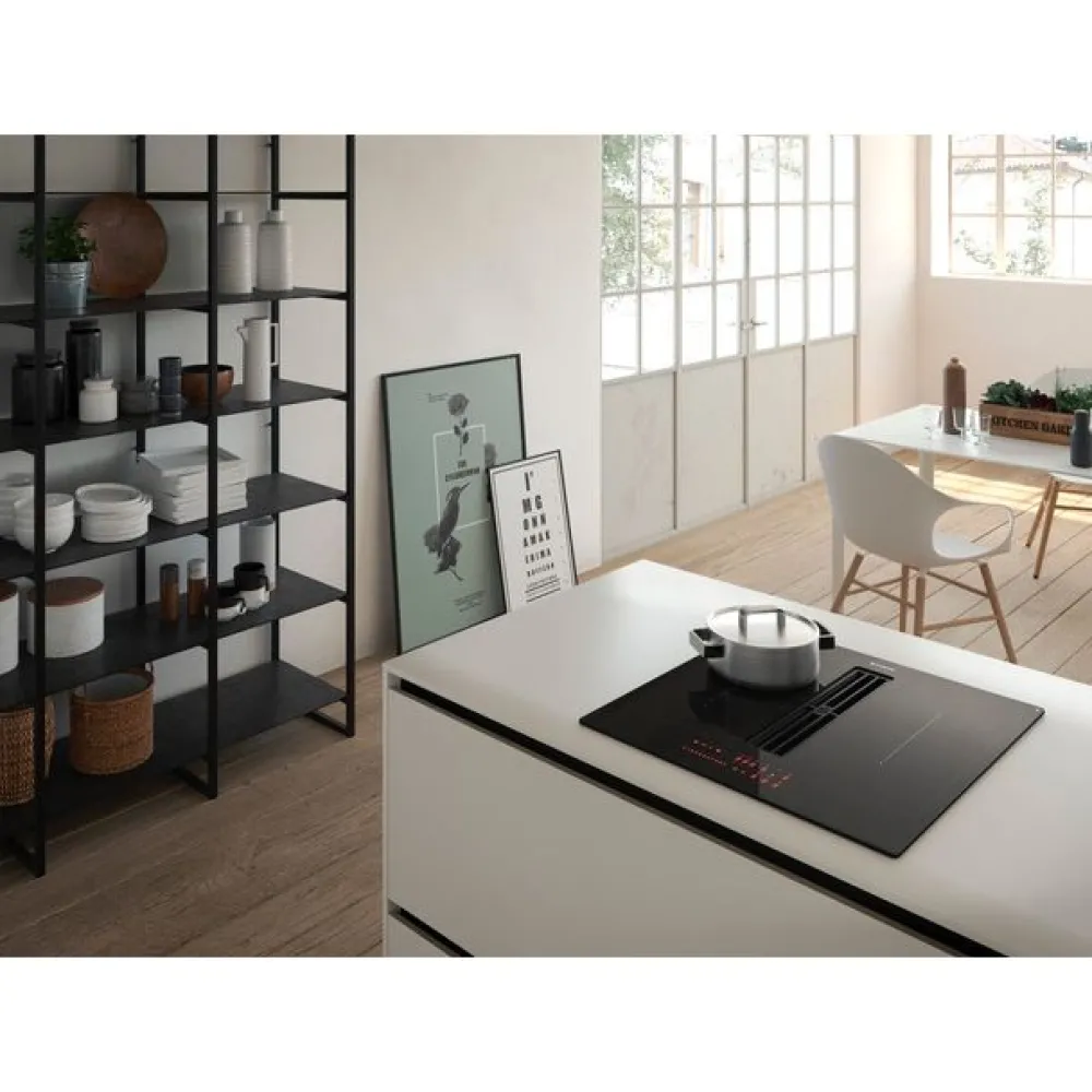 Induktiotaso liesituulettimella Galileo Smart BK Glass A830 omalla moottorilla 60cm musta*Faber Outlet