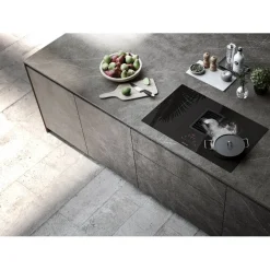 Outlet Induktiotaso liesituulettimella Galileo Smart omalla moottorilla 83cm musta Keittotasot Liesituulettimella