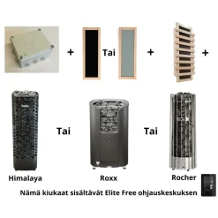 Discount Infrapunasetti IR-Kit kontaktorikotelo WE 54 (Vienna, Roxx, Rocher) Saunat