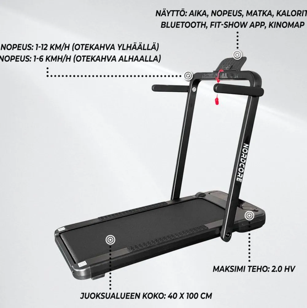 New 2-in-1 Kävely-juoksumatto Core 2200 Juoksumatot