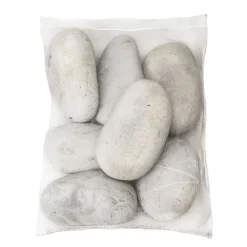 Sale Iso koristekivi , 60 säkkiä x 10 kg/lava, 120-200mm, vaalea kvartsi Koristekivet