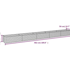 Best Istutuslaatikko 482x50x36 cm corten-teräs Istutuslaatikot|Puutarhatarvikkeet