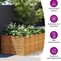Istutuslaatikko 482x50x69 cm corten-teräs*FinePRICE Best