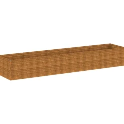 New Istutuslaatikko 479x100x69 cm corten-teräs Istutuslaatikot