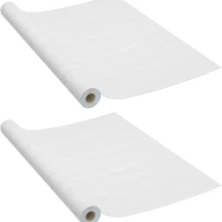 Itseliimautuvat ovikalvot 2 kpl valkoinen puu 210x90 cm pvc*FinePRICE Sale