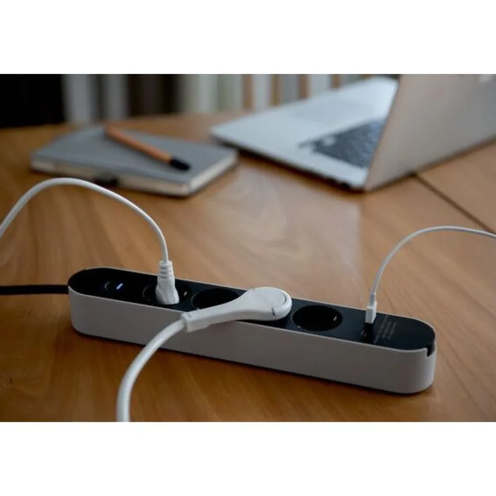Online Jatkojohto Trend, 4-osainen + USB-A + USB-C, 1.4m Jatkojohdot