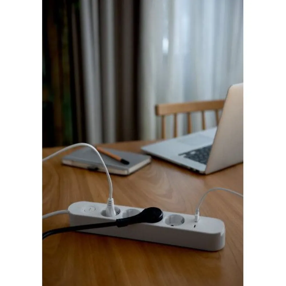 Online Jatkojohto Trend, 4-osainen + USB-A + USB-C, 1.4m Jatkojohdot