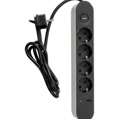 Online Jatkojohto Trend, 4-osainen + USB-A + USB-C, 1.4m Jatkojohdot