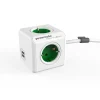 Outlet Jatkojohto PowerCube Extended USB 1,5 m 4-osainen + 2 x USB-A vihreä/valkoinen Jatkojohdot