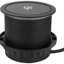 Jatkojohto Pop up 3+2+1 2m 3-osainen + 1xUSB-A + 1xUSB-C + langaton lataus musta/harmaa*Gelia Best