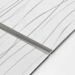 Jatkolista välitilalevylle H-profiili kromi 4000 mm*Aluco