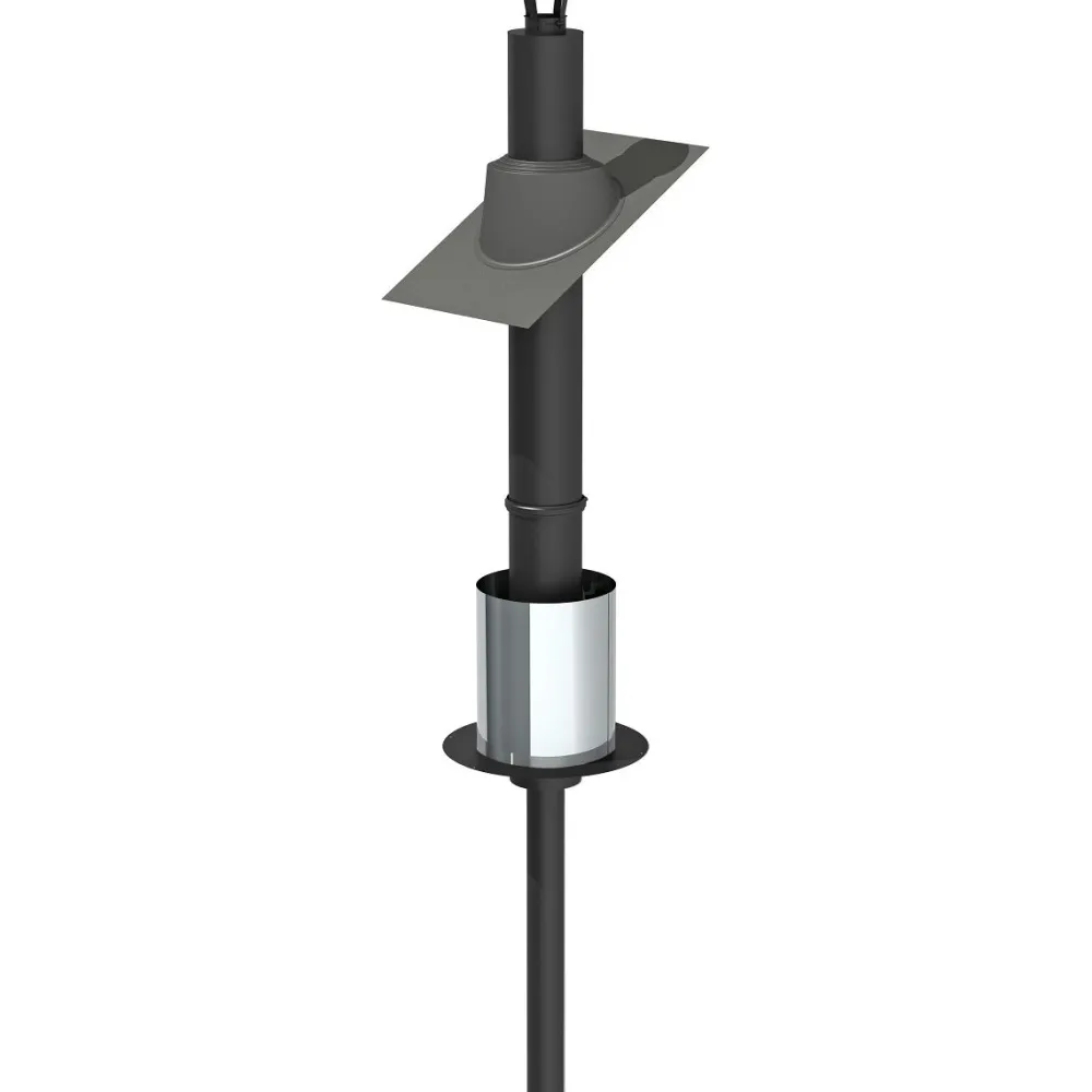 Saunan Piippu ECO Ø115mm 2,5m musta*Jeremias Clearance