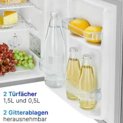 Jääkaappi KB7346IX, 45cm, 42 l, teräs*Bomann