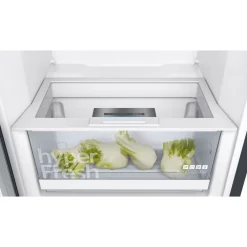 Jääkaappi ja pakastin KS36VVXDP GS36NVXEV iQ300, 120cm, 346/242 l, musta teräs*Siemens