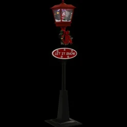 Clearance Jouluinen katuvalaisin joulupukilla, 180cm, LED Jouluvalot Ja Koristevalot