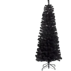 New Joulukuusi , Bling, kapea PVC, luokka C, 180x68cm, musta Joulukoristeet