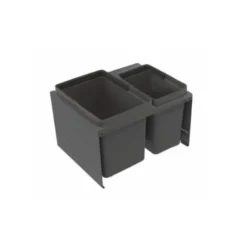 Best Jätelajittelujärjestelmä Cube Compact M50 1x10L + 1x19L tummanharmaa Jätejärjestelmät