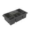 Hot Jätelajittelujärjestelmä Cube Basic Low M80 4x8L + 2x3L tummanharmaa Jätejärjestelmät