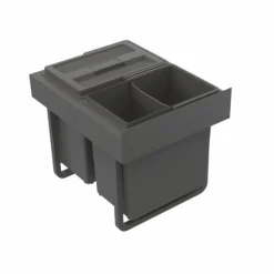 Jätelajitteluvaunu Select Base 2x13L tummanharmaa*IMA Online