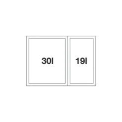 Jätevaunu Select II 60/2 Orga*Blanco Outlet