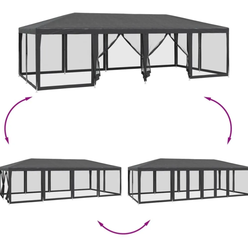 New Juhlateltta verkkosivuseinillä, HDPE, eri kokoja ja värejä (02196) Paviljongit|Paviljongit