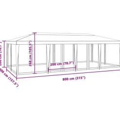 New Juhlateltta verkkosivuseinillä, HDPE, eri kokoja ja värejä (02196) Paviljongit|Paviljongit