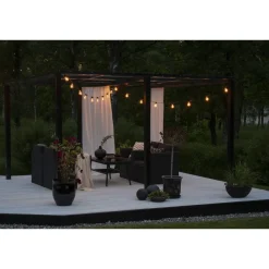 Outlet Juhlavalosarja , IP44, 10 x LED, musta/amber, himmennin Jouluvalot Ja Koristevalot