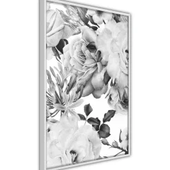Hot Juliste Monochrome Flowers kehyksillä eri kokoja Taulut Ja Kehykset
