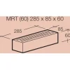 Julkisivutiili TERCA MRT 60 285x85x60mm tuohi retro 91 kpl/lava*Wienerberger