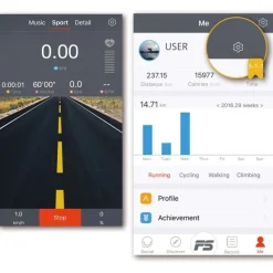 New Juoksumatto TR007 1,5 hv 12 km/h treenisovelluksella Android/IOS taitettava Juoksumatot