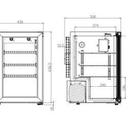 Juomakaappi Arctic Collection 63 Free-standing Beer Cooler, 43cm, 63 l, teräs Kylmälaitteet