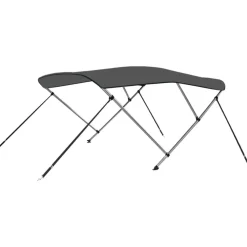 Clearance 3-kaarinen bimini-kate, antrasiitti 183x180x137 cm Veneily