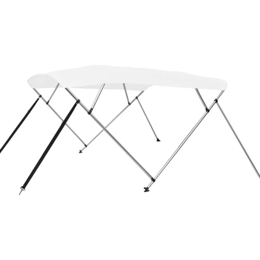 4-kaarinen bimini-kate valkoinen 243x210x117 cm*FinePRICE Online