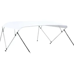 4-kaarinen bimini-kate, valkoinen 243x(230-244)x137 cm*FinePRICE Online
