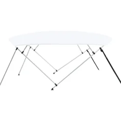 4-kaarinen bimini-kate, valkoinen 243x(230-244)x137 cm*FinePRICE Online