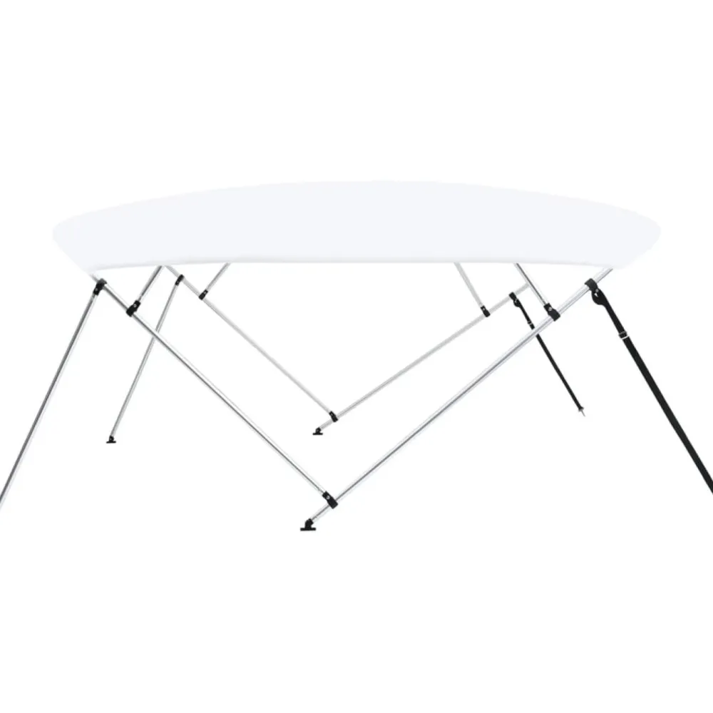 4-kaarinen bimini-kate, valkoinen 243x(230-244)x137 cm*FinePRICE Online