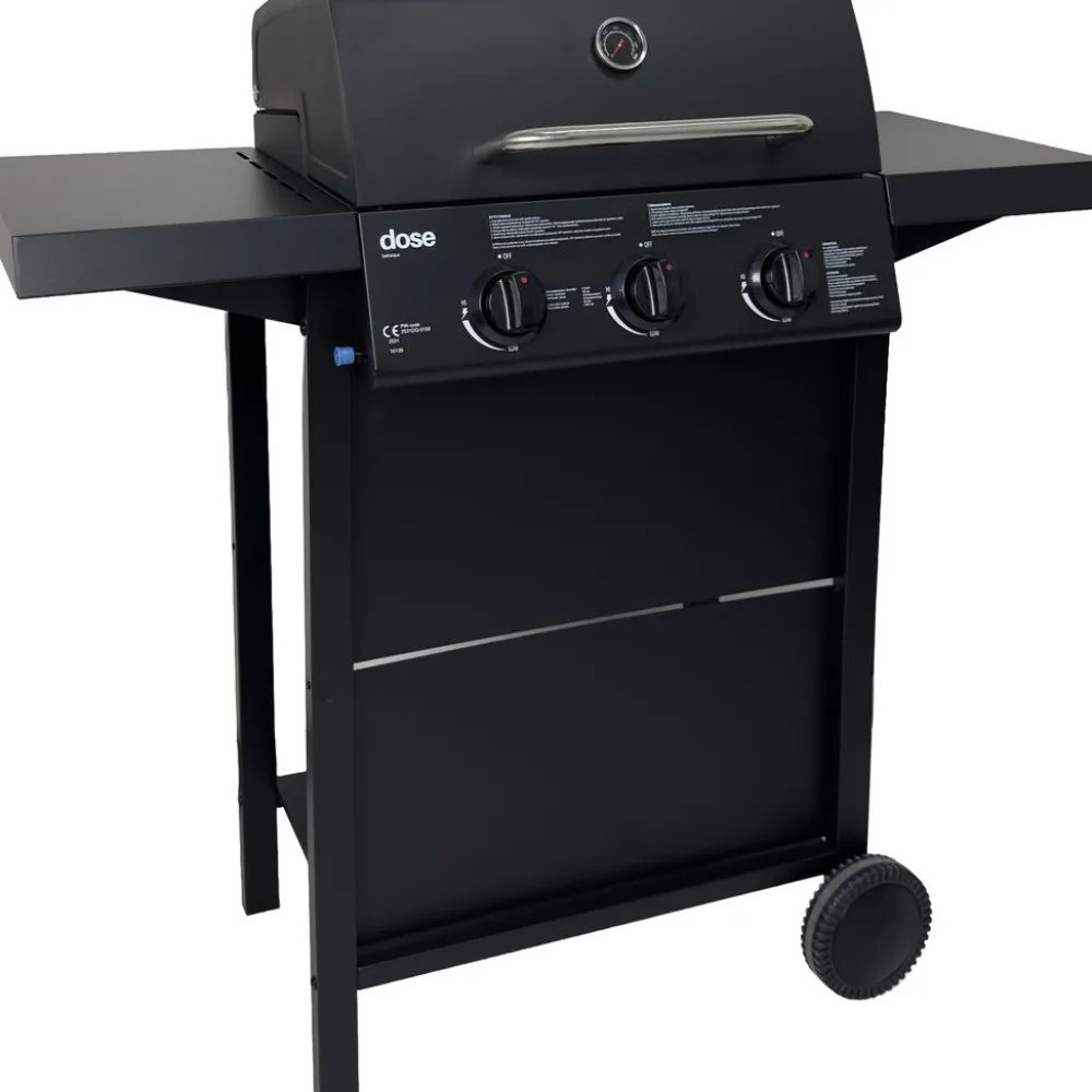 Kaasugrilli Barbeque 10139, 3 poltinta, musta Kaasugrillit
