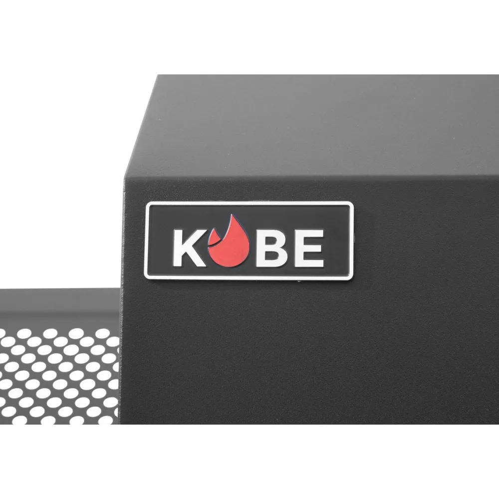 Kaasugrilli Premium 6+1, 5 poltinta, sivukeitin, Sear-poltin, lasikansi, musta*Kobe Online