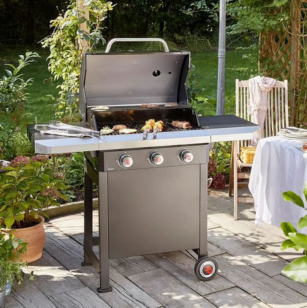 Hot Kaasugrilli Rexon 12236 3.0 Sapphire Black 3 poltinta Kaasugrillit