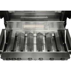 Kaasugrilli Black Jewel 6 built-in, 6 poltinta, upotettava, musta*Mustang New