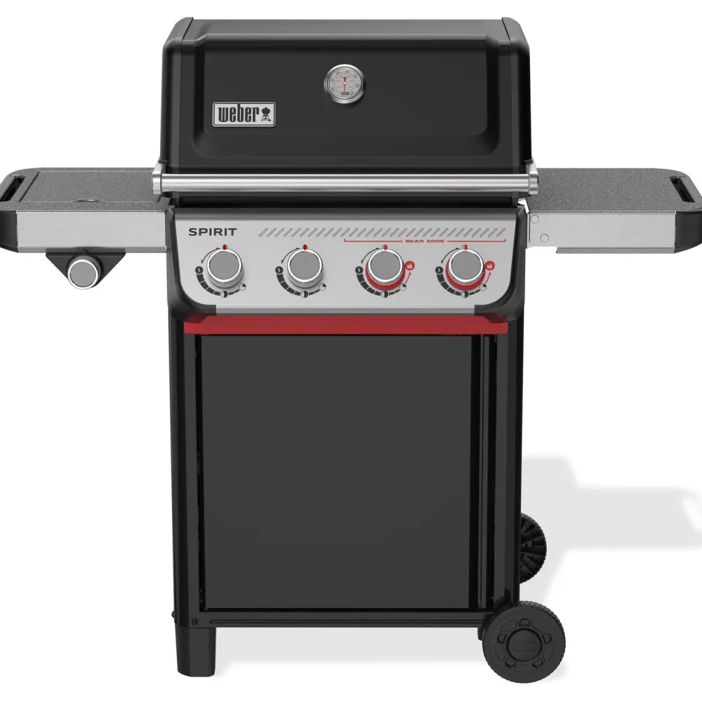 Outlet Kaasugrilli Weber Spirit E-435, 4 poltinta, sivukeitin, musta Kaasugrillit