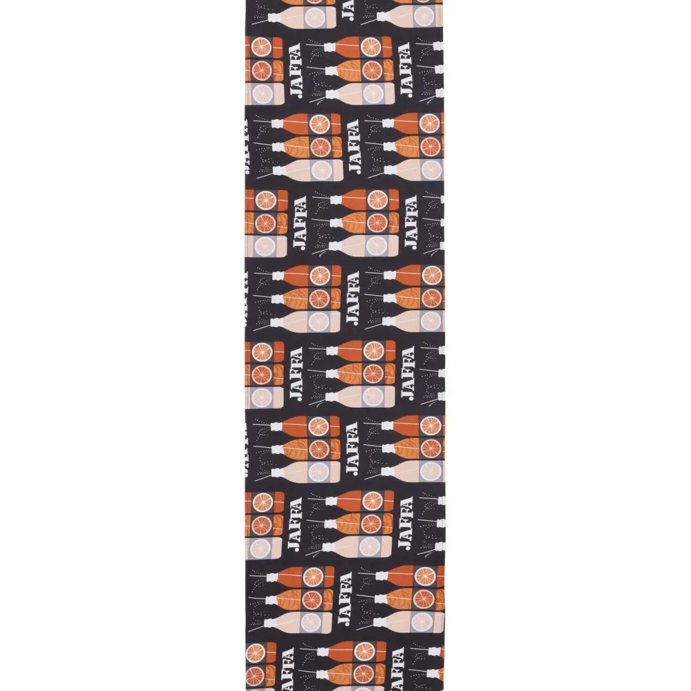 Kaitaliina Jaffa, 40x150cm, harmaa/oranssi*Vallila Online