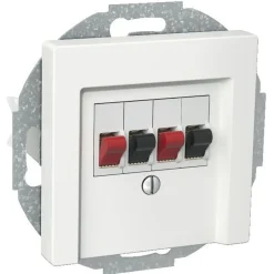 Kaiutinpistorasia 2-osainen stereo valkoinen Exxact*Schneider Electric Hot