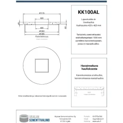 Sale Kaivonkansi ø 1000 mm aukolla uros Kaivot