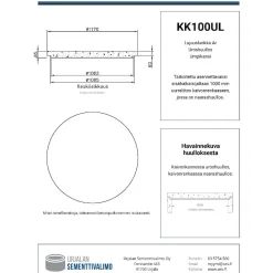 Hot Kaivonkansi umpinainen ø 1000 mm uros Kaivot
