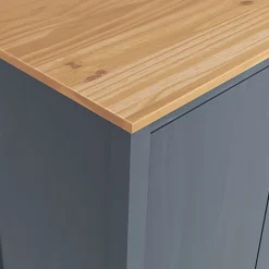 Kaksiovinen vaatekaappi hill range harmaa 89cm mänty*FinePRICE Hot