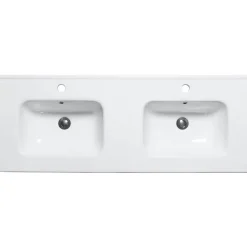 New Kaksoispesuallas Sjö 1210x465 mm valkoinen Kaksoispesualtaat
